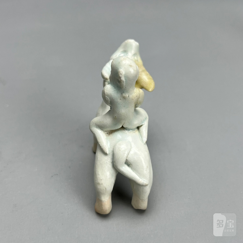 明代 青白釉童子骑牛 - 图8